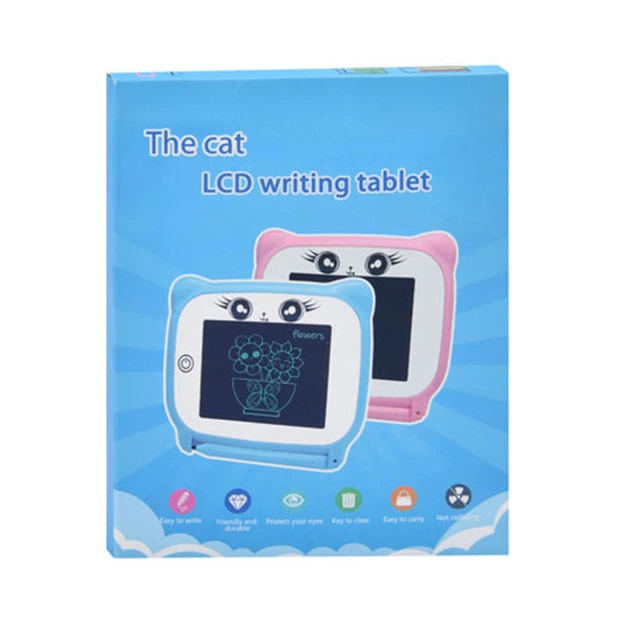 Детский развивающий LCD планшет для рисования KS666-1(Blue) 4,4 дюйма, на батарейке - изображение 2