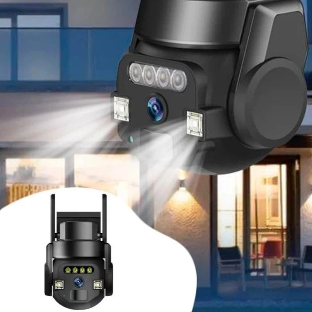 Вулична Wi-Fi IP-камера WIFI OUTDOOR Q 812/9162 4 Мп з інфрачервоним нічним баченням, датчиком руху та двостороннім аудіо - изображение 9