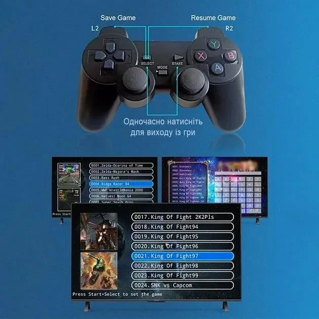 Ігрова приставка Game Box TV Stick 5G 9402 10000 ігор, HDMI ретро консоль з бездротовими джойстиками, Android 12 game stick для телевізора - Фото 5 Ігрова приставка Game Box TV Stick 5G 9402 10000 ігор, HDMI ретро консоль з бездротовими джойстиками, Android 12 game stick для телевізора - изображение 5