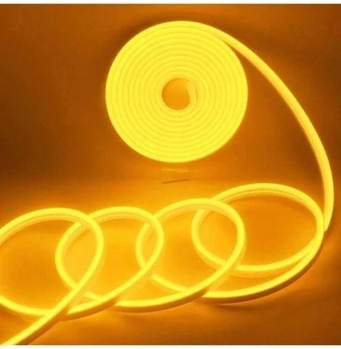 LED NEON стрічка 5м 12В силіконова неонова стрічка гнучка вологозахищена підсвітка для інтер'єру та вулиці контурна LED підсвітка для вивісок декору фасаду меблів з блоком живлення - изображение 2