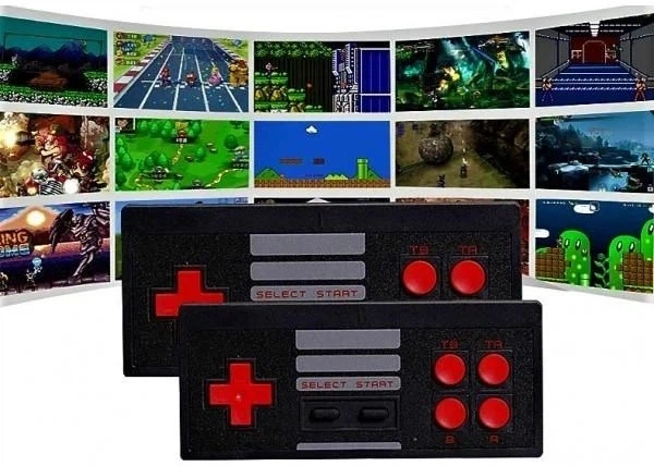 Ігрова приставка GAME D600 HDMI 620 ігор з бездротовими джойстиками, ретро консоль 8 біт для телевізора, міні приставка з HDMI адаптером чорна - изображение 9