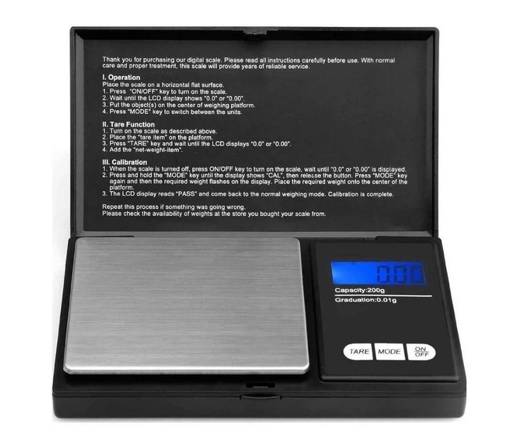 Ювелірні електронні веси Domotec MS-2020A 200 г 0.01 г - изображение 4