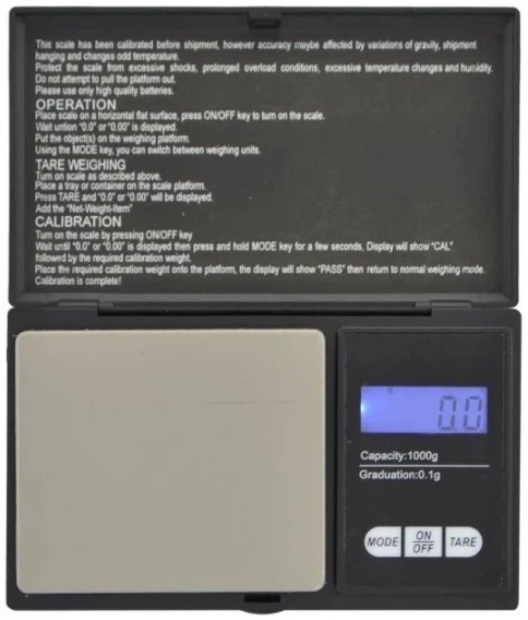 Ювелірні електронні ваги Domotec MS-2020B 1000 г 0.1 г, цифрові ваги з LCD підсвіткою, портативні ваги для золота, срібла, монет та спецій - Фото 5 Ювелірні електронні ваги Domotec MS-2020B 1000 г 0.1 г, цифрові ваги з LCD підсвіткою, портативні ваги для золота, срібла, монет та спецій - изображение 5