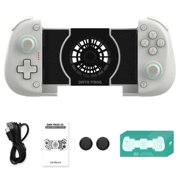 Бездротовий геймпад Data Frog X3 White з системою охолодження для Android, Nintendo Switch, Pc - зображення 2