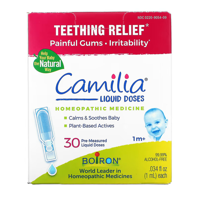 Средство для снятия боли при прорезывании зубов Boiron, Single Remedies (Camilia teething relief) 30 доз BOI05409 - Фото 1 Средство для снятия боли при прорезывании зубов Boiron, Single Remedies (Camilia teething relief) 30 доз BOI05409 - изображение 1