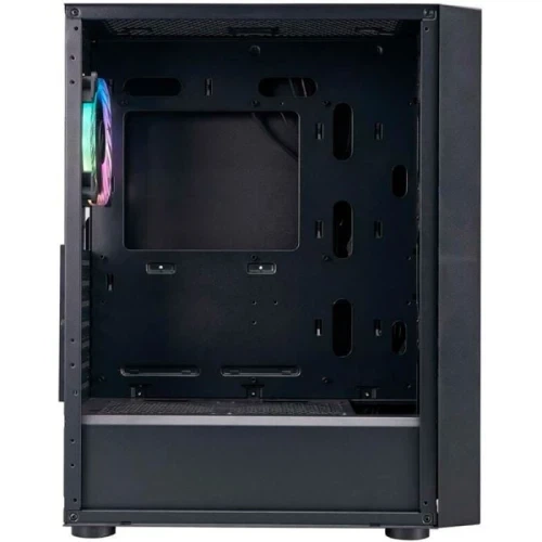 Корпус 1stPlayer Go6-BK-4FS7, Black, без БЖ, Midi Tower, ATX / Micro ATX / Mini ITX, 1xUSB 3.0 / 2xUSB 2.0, макс. CPU - 165 мм / VGA - 320 мм, 4x120 мм RGB, бічна панель із загартованого скла - изображение 4