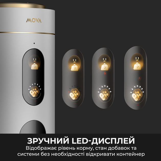 Годівниця для котів та собак автоматична Mova Nutripal 10 Ultra (PF20A) - зображення 6