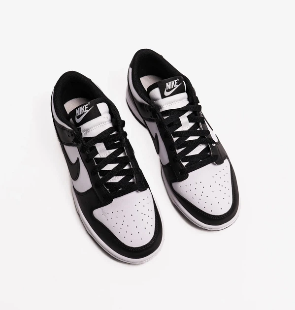 Кроссовки Dunk Low Panda W White/Black DD1503-101 кожаные черные с белым размер 42.5 - изображение 5