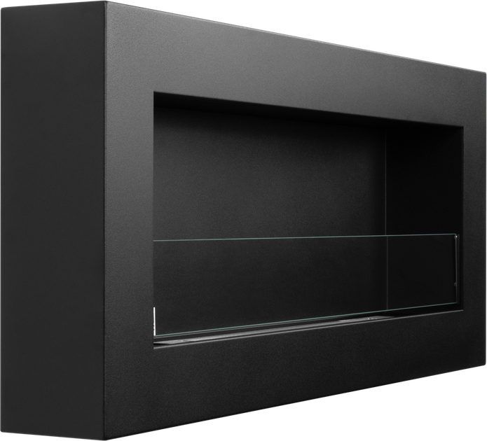Біокамін BIOkominkiGMT 900х400 BOX чорний матовий (зі склом) - Фото 8 Біокамін BIOkominkiGMT 900х400 BOX чорний матовий (зі склом) - изображение 8
