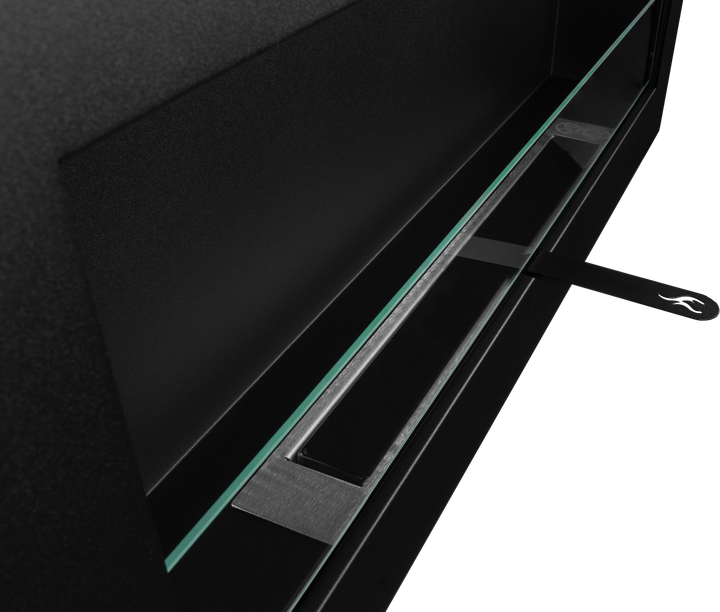 Біокамін BIOkominkiGMT 900х400 BOX чорний матовий (зі склом) - Фото 11 Біокамін BIOkominkiGMT 900х400 BOX чорний матовий (зі склом) - изображение 11
