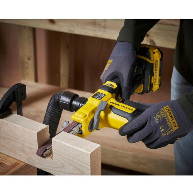 Стрічкова шліфмашина Stanley SFMCE210B - изображение 6