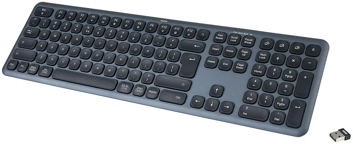 Клавіатура бездротова Hama Multi-Device WK-550 Wireless/Bluetooth Black (U8173063) - зображення 3