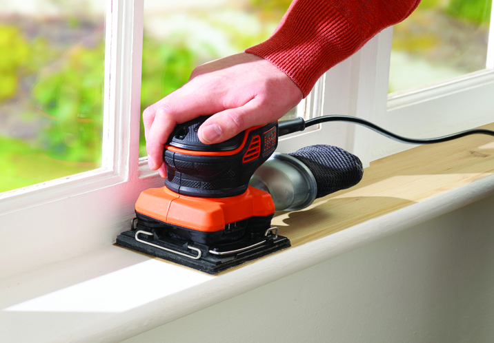 Вібраційна шліфмашина Black+Decker KA450 - зображення 3