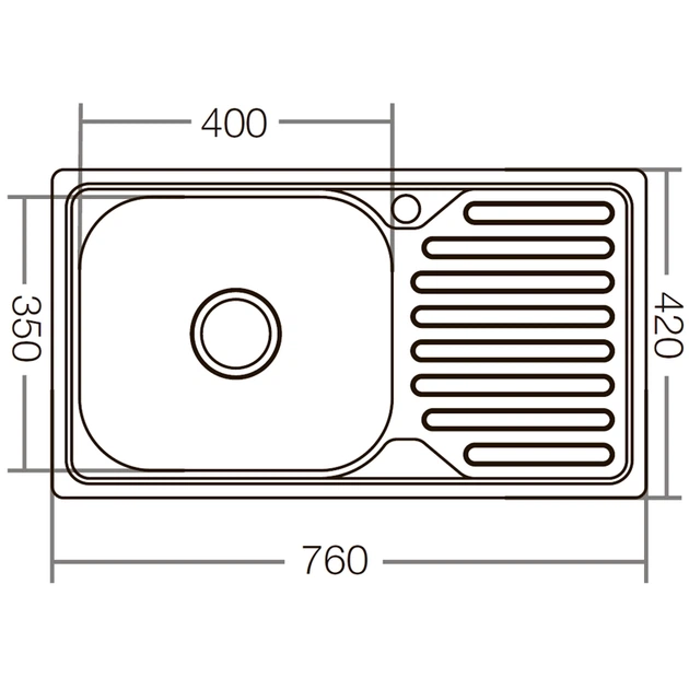 Мийка кухонна Zerix Z7642-08-180E (Satin) (ZX1602) (00149498) - Фото 3 Мийка кухонна Zerix Z7642-08-180E (Satin) (ZX1602) (00149498) - зображення 3