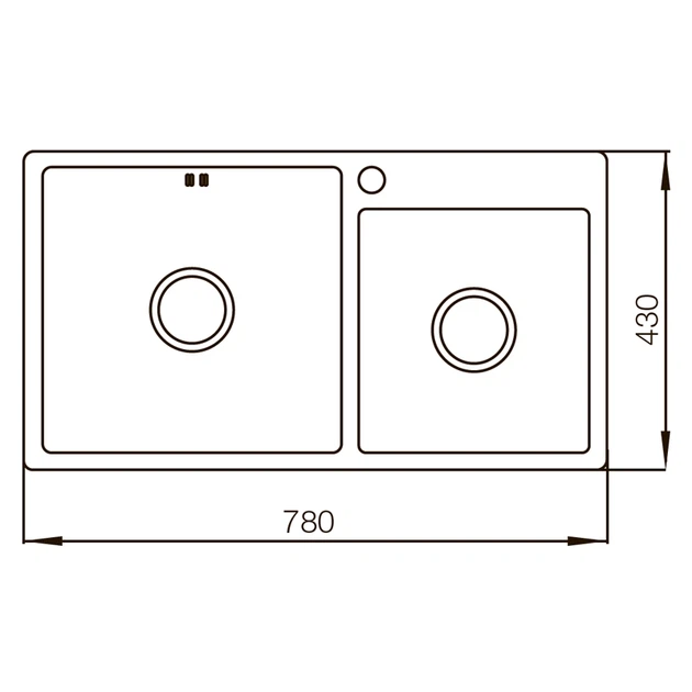 Мийка Mixxus MX7843-220x1.0-Satin (MX0564) (00149326) - изображение 2