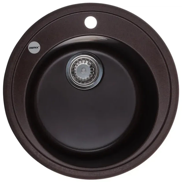 Мийка кухонна Zerix ZS-510R-12 Коричнева (ZX4536) (00149574) - Фото 1 Мийка кухонна Zerix ZS-510R-12 Коричнева (ZX4536) (00149574) - изображение 1