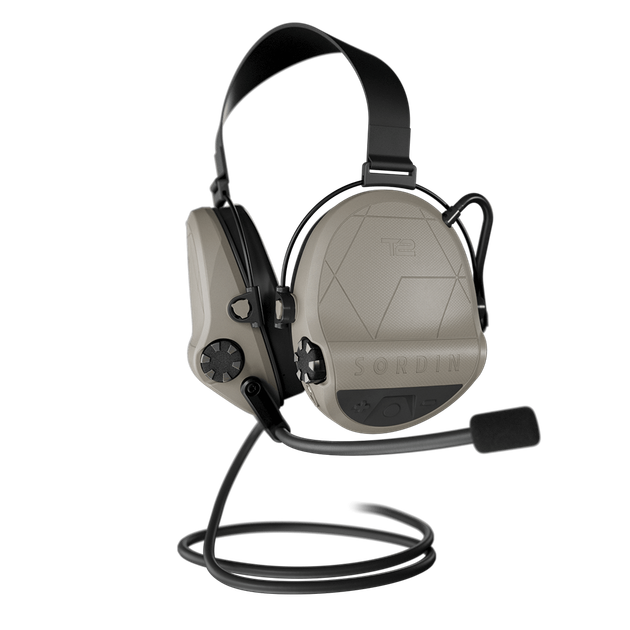 Навушники тактичні активні Sordin Supreme T2 Neckband Tan IPX8 SNR 29 4 режими звуку з кріпленням під шолом (303005-20P) - зображення 4