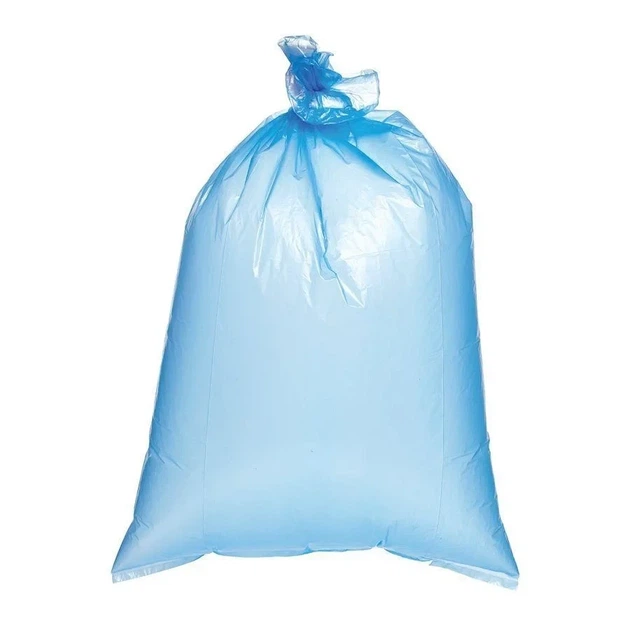 Пакети для сміття 35 л міцні Помічниця HDPE 50×60 см для побутового використання (50 шт) сині - зображення 3