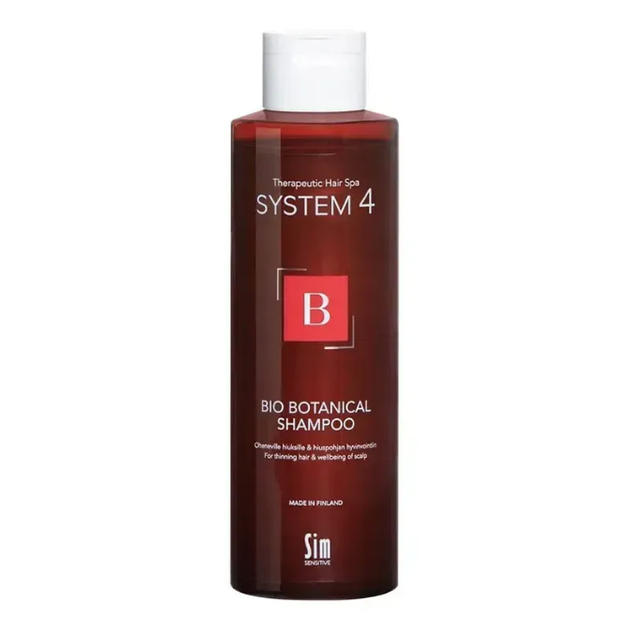 Био Ботанический шампунь от выпадения волос Sim Sensitive System 4 B Bio Botanical Shampoo 250 мл - изображение 2