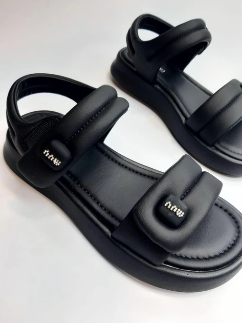 Босоножки для девочки Apawwa0992 black чорні р.27-17,7 см - изображение 4