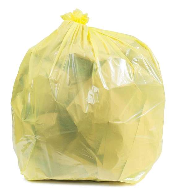 Пакети для сміття 40 л Помічниця дуже міцні HDPE 55×70 см для побутового використання (30 шт) жовті - Фото 3 Пакети для сміття 40 л Помічниця дуже міцні HDPE 55×70 см для побутового використання (30 шт) жовті - зображення 3
