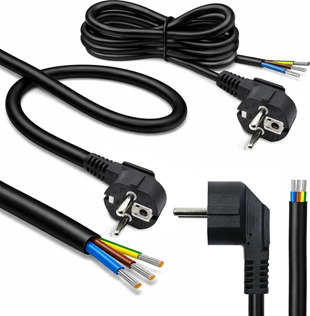 Kabel zasilający Qoltec 3x1.50 mm² - Schuko CEE 7/7 (E/F) 5 m Black (5901878546131) - obraz 2