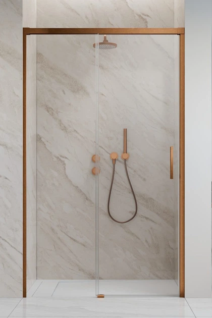 Душові двері RADAWAY Idea Brushed Copper DWJ 130 см 387017-93-01L - Фото 1 Душові двері RADAWAY Idea Brushed Copper DWJ 130 см 387017-93-01L - зображення 1