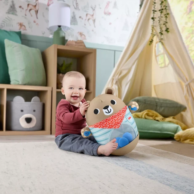 Іграшка Fisher Price Ведмедик-неваляйко (JLB83) - Фото 8 Іграшка Fisher Price Ведмедик-неваляйко (JLB83) - зображення 8