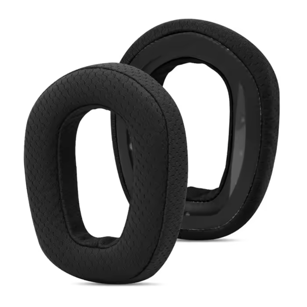 Амбушури сітчасті тканинні для навушників Logitech G435, Zone Vibe 100/125 Wireless black чорні - зображення 5