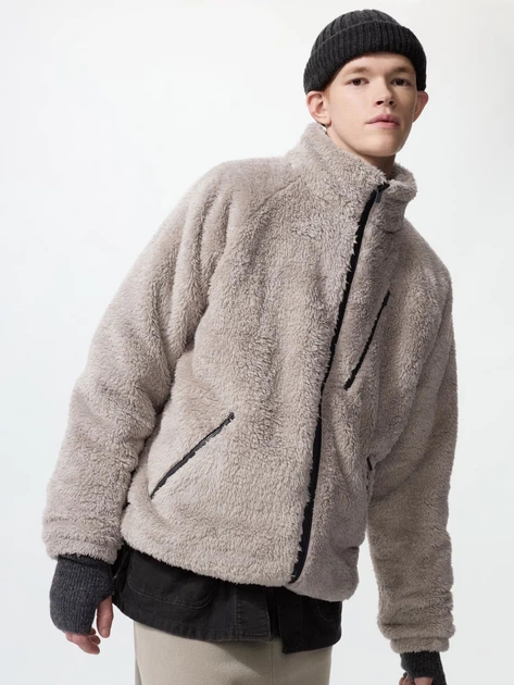 Кардиган Uniqlo розмір L бежевий (31) (480408) - Фото 1 Кардиган Uniqlo розмір L бежевий (31) (480408) - изображение 1