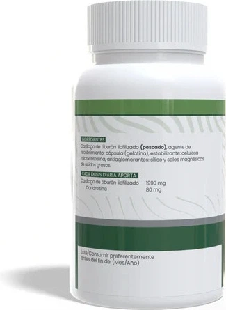 Дієтична добавка Sotya Cartilago de Tiburon 90 капсул (8427483008712) - Фото 3 Дієтична добавка Sotya Cartilago de Tiburon 90 капсул (8427483008712) - зображення 3