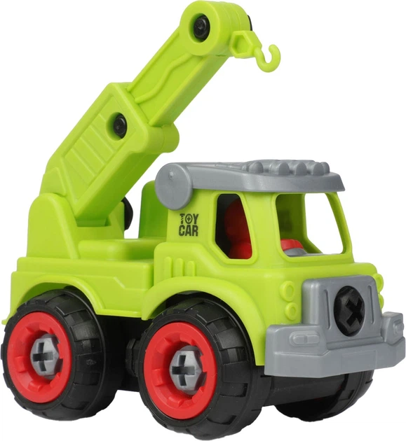 Zestaw pojazdów budowlanych Toi-Toys 4 szt 2420951 (8714627000795) - obraz 5