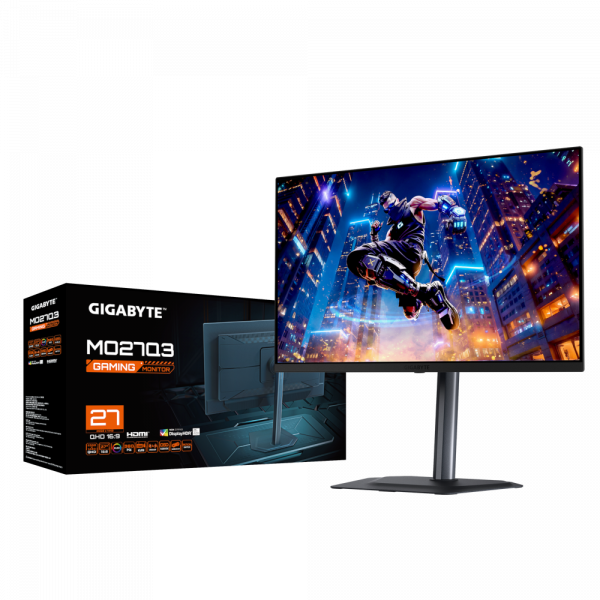 GIGABYTE iгровий монiтор 27" qd-oled 360Hz 0.03ms gtg 2560 x 1440 (qhd) 2 x hdmi 2.1, 1 x dp 1.4, 1 x usb Ty mo27q3 Gaming Monitor - изображение 6