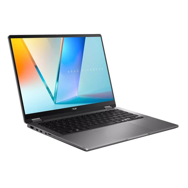 Ноутбук ASUS VivoBook 14 Flip / 2-in-1/ 14" Oled/ Intel Core 5 226V/ RAM 16 Gb/SSD 512Gb/Matte Gray - Фото 4 Ноутбук ASUS VivoBook 14 Flip / 2-in-1/ 14" Oled/ Intel Core 5 226V/ RAM 16 Gb/SSD 512Gb/Matte Gray - зображення 4