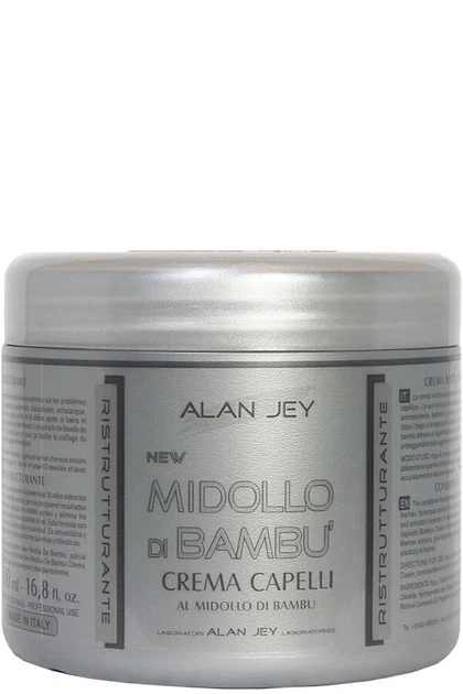 Регенеруючий крем-бальзам з бамбуком Alan Jey Crema Capelli Al Midollo Di Bambu 500 мл - Фото 1 Регенеруючий крем-бальзам з бамбуком Alan Jey Crema Capelli Al Midollo Di Bambu 500 мл - зображення 1