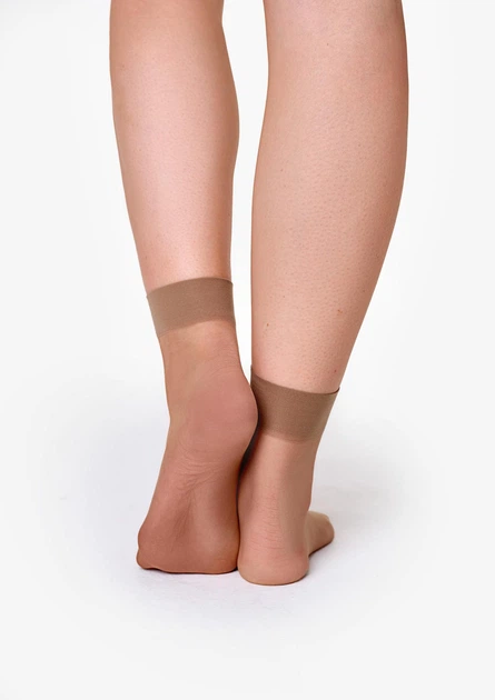 Жіночі гладкі шкарпетки з лайкрою Marilyn petki 15 den 2 пари one size - зображення 4