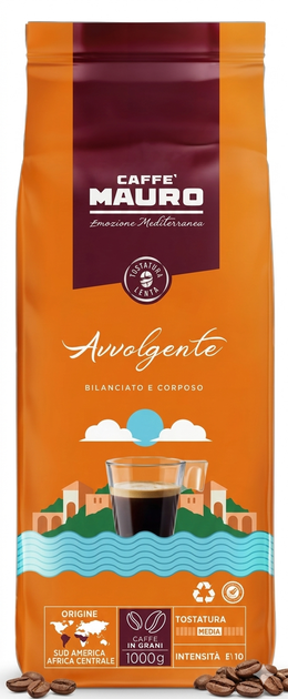 Кофе в зернах Mauro Caffe Avvolgente 1 кг (8002530136527) - Фото 2 Кофе в зернах Mauro Caffe Avvolgente 1 кг (8002530136527) - изображение 2