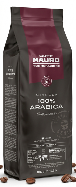 Кофе в зернах Mauro Caffe Centopercento 100% Arabica 1 кг (8002530164629) - изображение 3