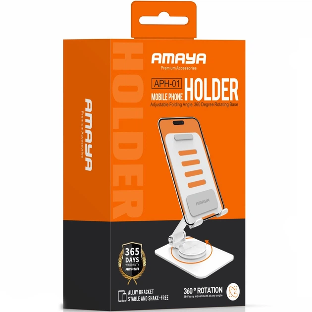 Підставка для телефону Amaya APH-01 (White) (250148) - зображення 2