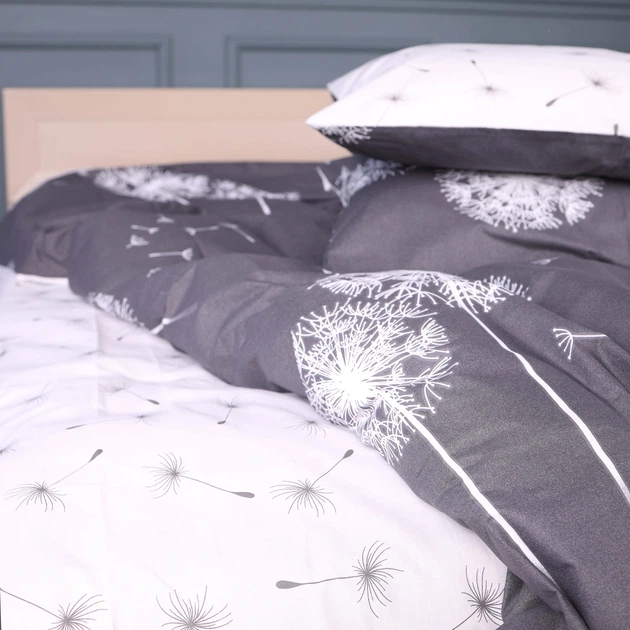 Пододеяльник MirSon Полуторный 143х210 см 17-0943 Silver Dandelion Бязь (2200013010135) - изображение 3