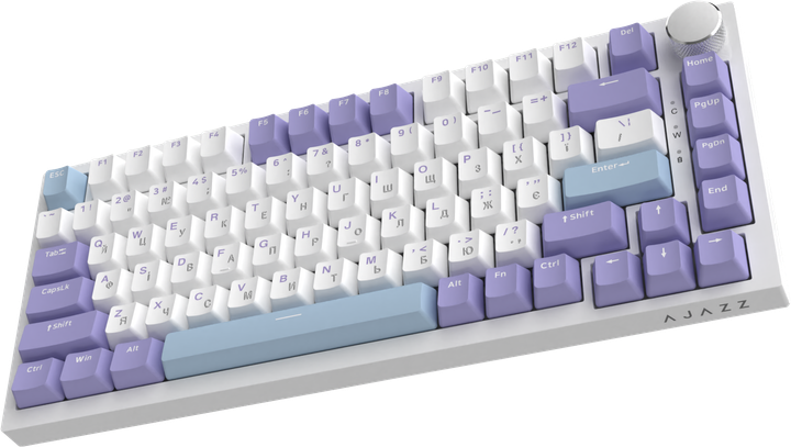 Дротова механічна клавіатура Ajazz AK820 Sea Salt Switch White (AK820-SS-PWB) - изображение 3
