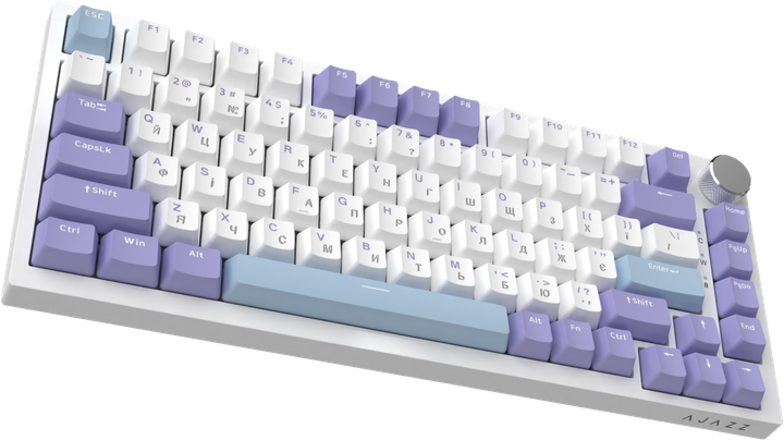 Дротова механічна клавіатура Ajazz AK820 Sea Salt Switch White (AK820-SS-PWB) - изображение 4