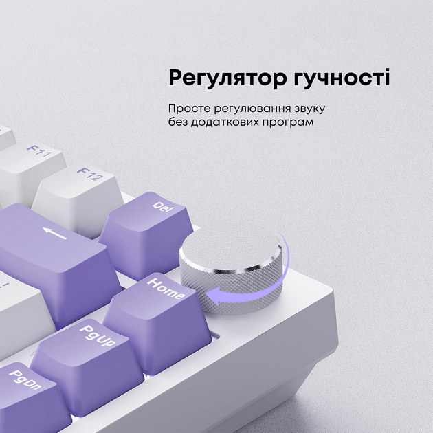 Клавиатура проводная Ajazz AK820 Sea Salt Switch RGB USB-C White (AK820-SS-PWB) - Фото 16 Клавиатура проводная Ajazz AK820 Sea Salt Switch RGB USB-C White (AK820-SS-PWB) - изображение 16