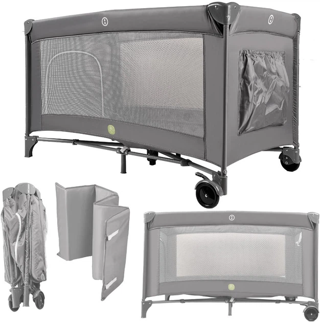 Łóżeczko dziecięce Ikonka składane 2w1 max 15 kg 60 x 120 cm (5903039768628) - obraz 3