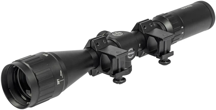 Оптический прицел Hawke Fast Mount 3-9x40 AO сетка Mil Dot. Кольца на Weaver - изображение 3