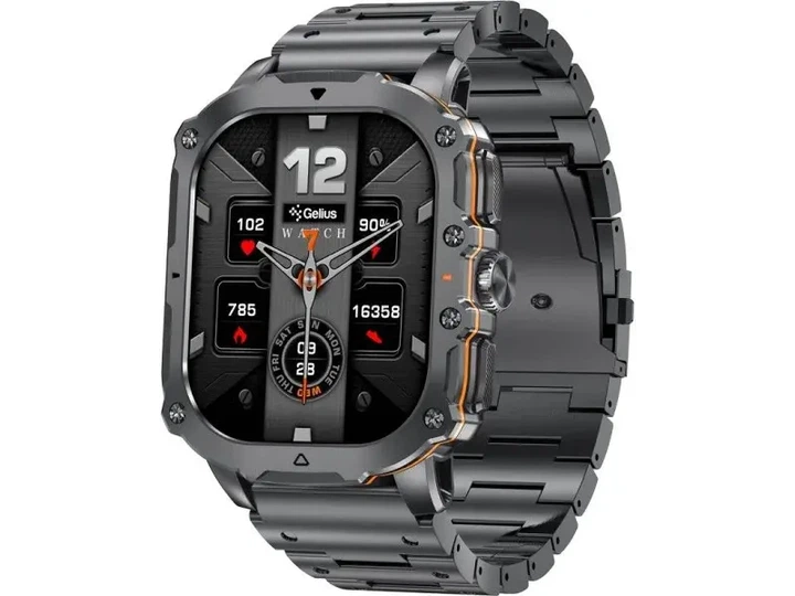 Смарт-часи Gelius Pro GP-SW016 (Tactical Heavy) Black Chrome - Фото 4 Смарт-часи Gelius Pro GP-SW016 (Tactical Heavy) Black Chrome - зображення 4