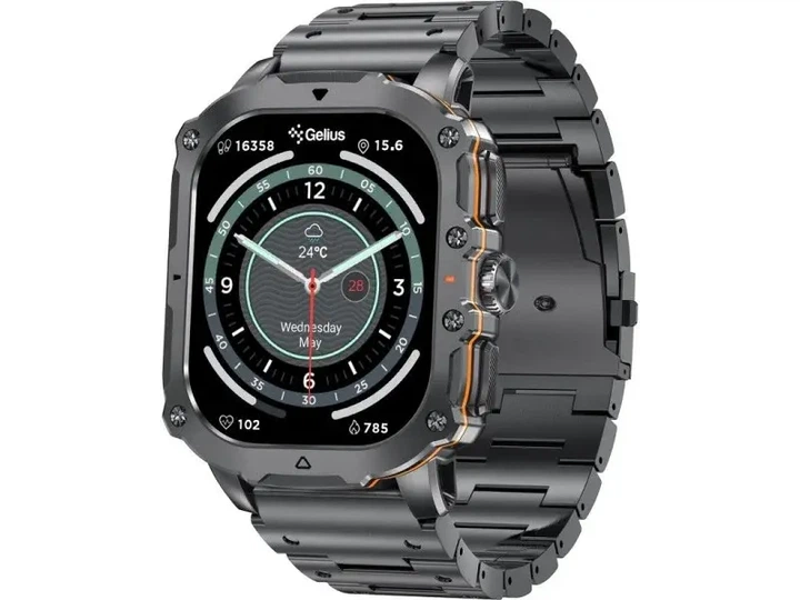 Смарт-часи Gelius Pro GP-SW016 (Tactical Heavy) Black Chrome - Фото 9 Смарт-часи Gelius Pro GP-SW016 (Tactical Heavy) Black Chrome - зображення 9