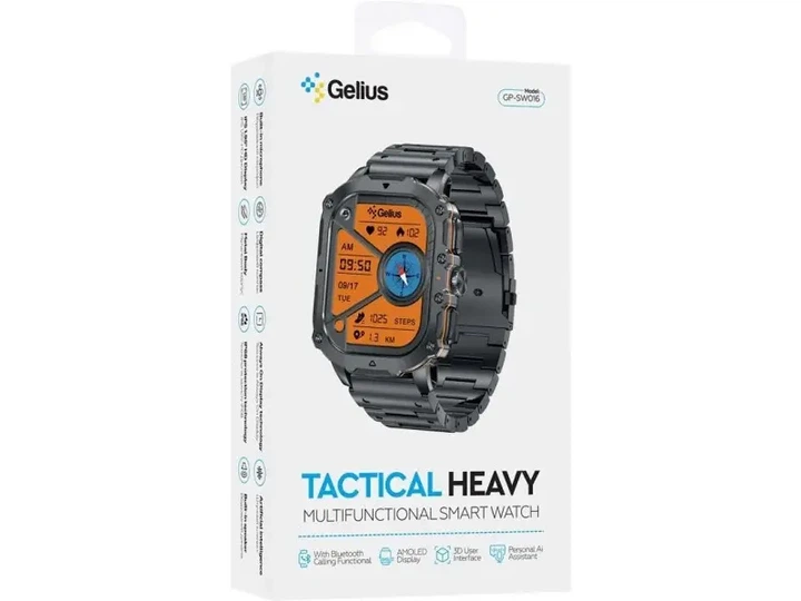 Смарт-часи Gelius Pro GP-SW016 (Tactical Heavy) Black Chrome - Фото 10 Смарт-часи Gelius Pro GP-SW016 (Tactical Heavy) Black Chrome - зображення 10