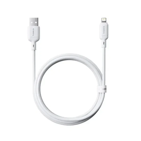 Кабель Baseus Silky Series Cable USB to Lightning 2.4A 1m P10377702213-00 White - зображення 2