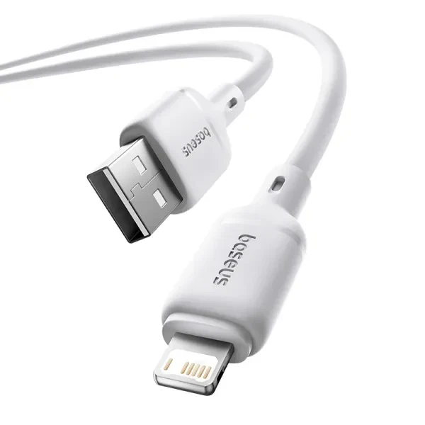 Кабель Baseus Silky Series Cable USB to Lightning 2.4A 1m P10377702213-00 White - зображення 4